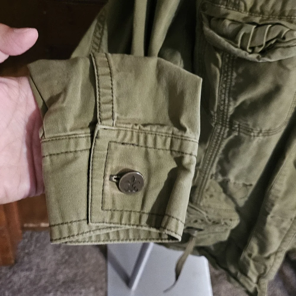 Maurices Button up Cargo jacket Olive Green Size 14/16